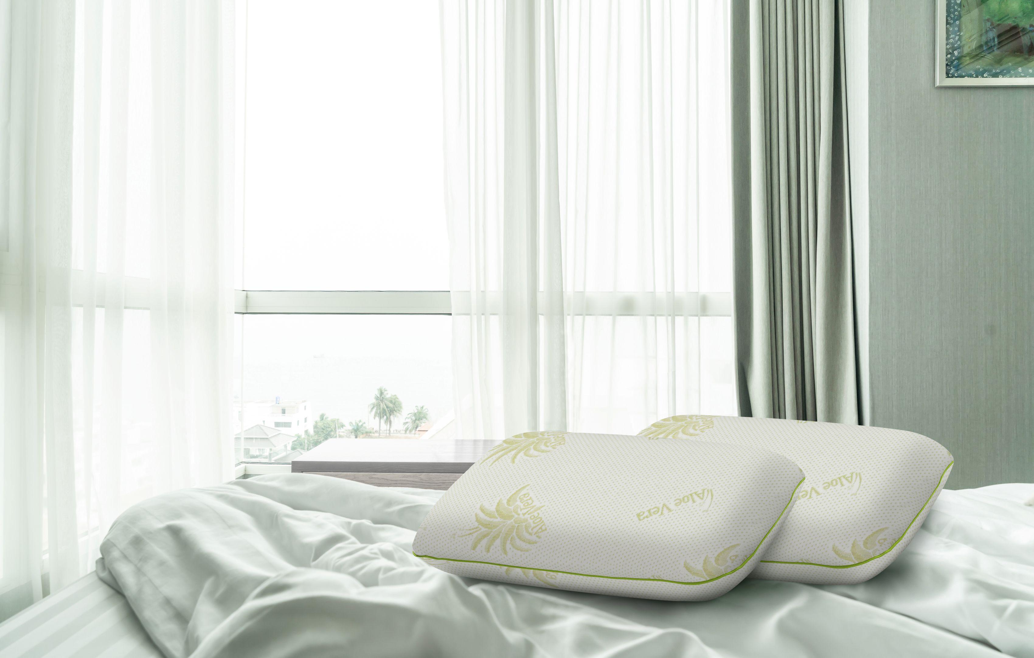 Pernă Memory Latex, cca. 62x39cm - alb, Basics, textil (62/39cm)