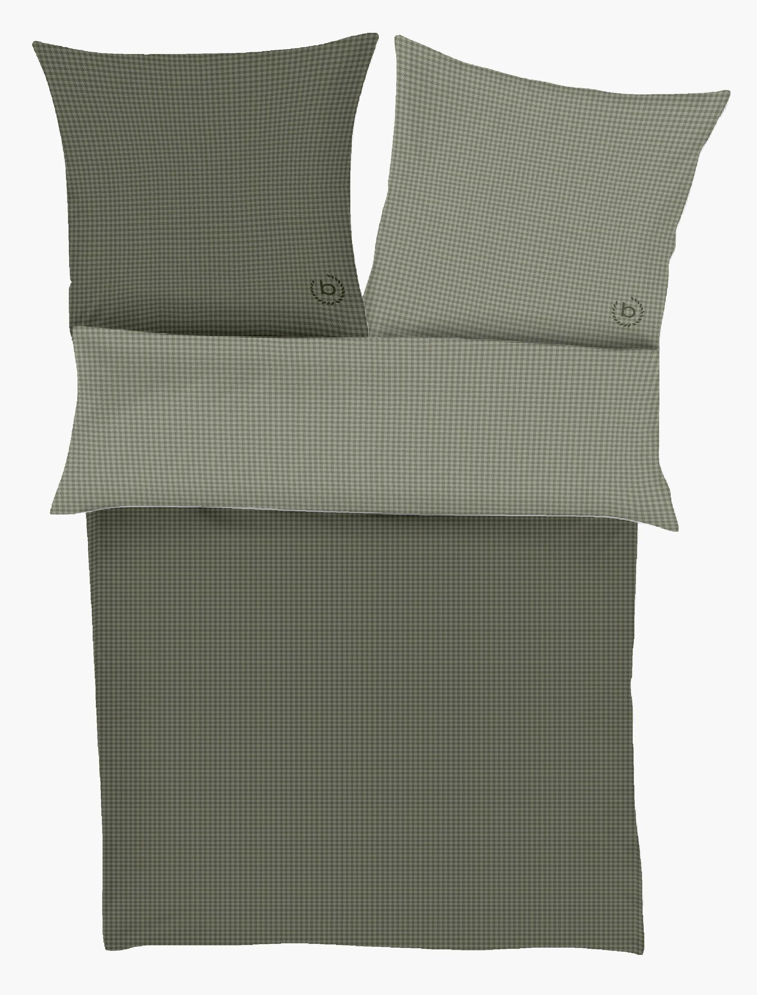 Bettwäsche Bugatti Satin ca. 135x200cm - Olivgrün/Grün, KONVENTIONELL, Textil (135/200cm) - Bugatti