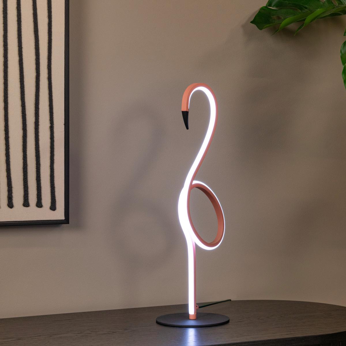 Led-tischleuchte 05545/06/66 Flamingo - Schwarz, Lifestyle, Metall (15/18.1/49.5cm) - Lucide