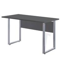 SCHREIBTISCH OFFICE EDITION - Anthrazit/Grau, LIFESTYLE, Holzwerkstoff/Metall (138/67/74cm) - MID.YOU