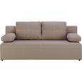 Trosjed Na Razvlačenje U Bež Boji - bijela/bež, Konventionell, tekstil/plastika (202/88/84cm) - Mömax modern living Trosjed Na Razvlačenje U Bež Boji - bijela/bež, Konventionell, tekstil/plastika (202/88/84cm) - Mömax modern living