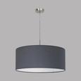 Pendelleuchte Pasteri - Grau/Nickelfarben, MODERN, Textil/Metall (53/110cm) Pendelleuchte Pasteri - Grau/Nickelfarben, MODERN, Textil/Metall (53/110cm)