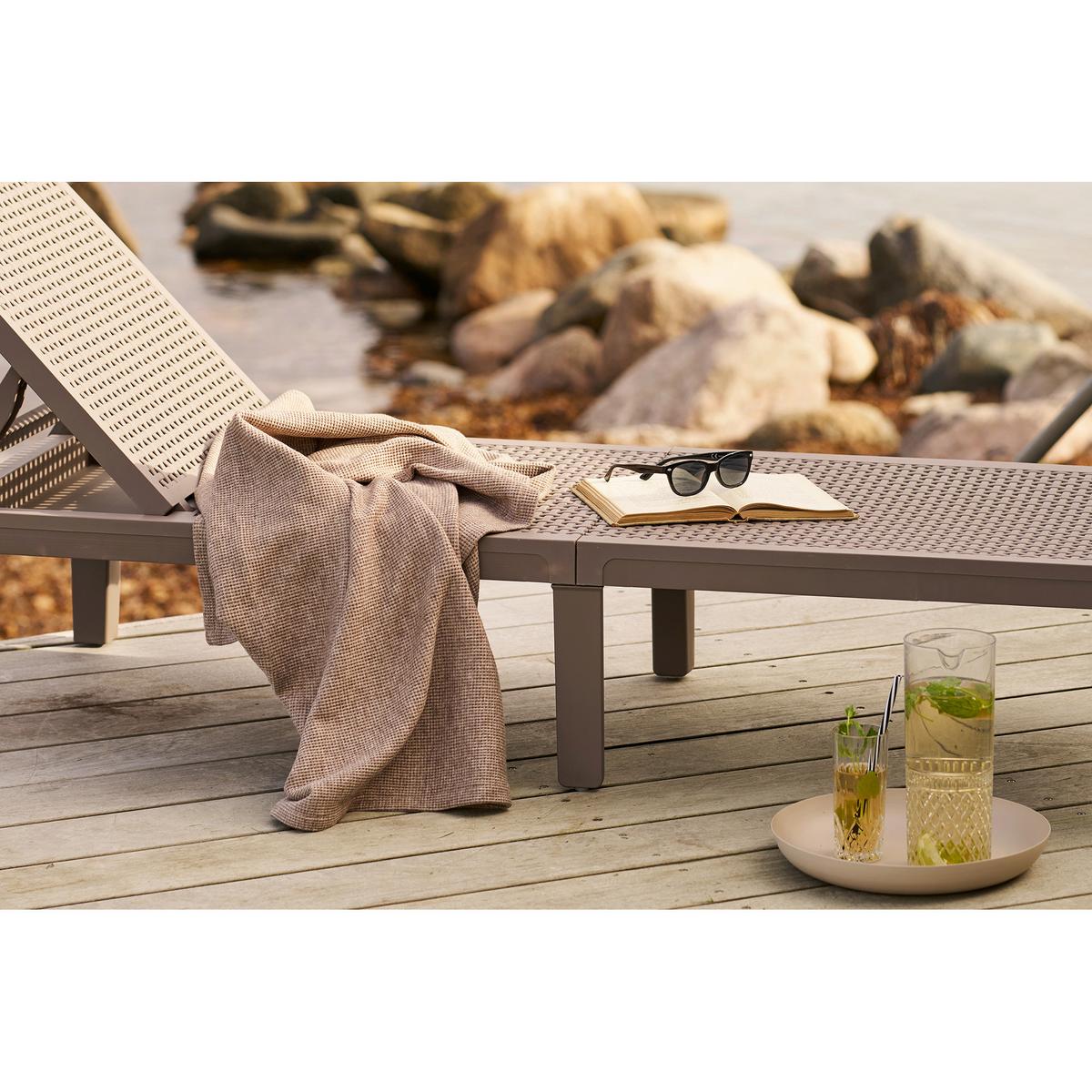 Dekotablett Tray Beige - Beige, Basics, Metall (30/4cm)