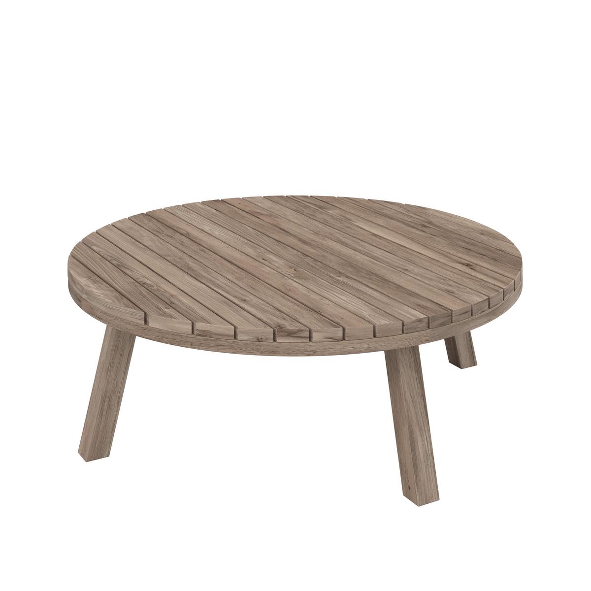 Loungegarnitur Lina Creme Echtholz/Outdoorstoff - Creme/Akaziefarben, MODERN, Holz/Textil (250/250cm) - Bessagi Garden