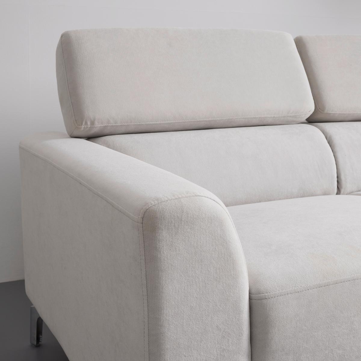 Sedežna Garnitura Filou, Iz Žameta - svetlo siva, Moderno, tekstil/les (211/82/146cm) - Bessagi Home
