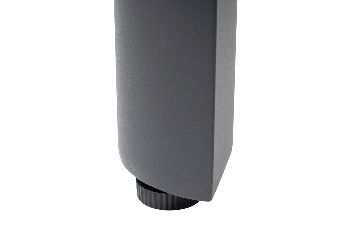 GARTENTISCH TISCH BARLETTA - Anthrazit/Braun, MODERN, Kunststoff/Metall (91/74/180cm) - Gardenson