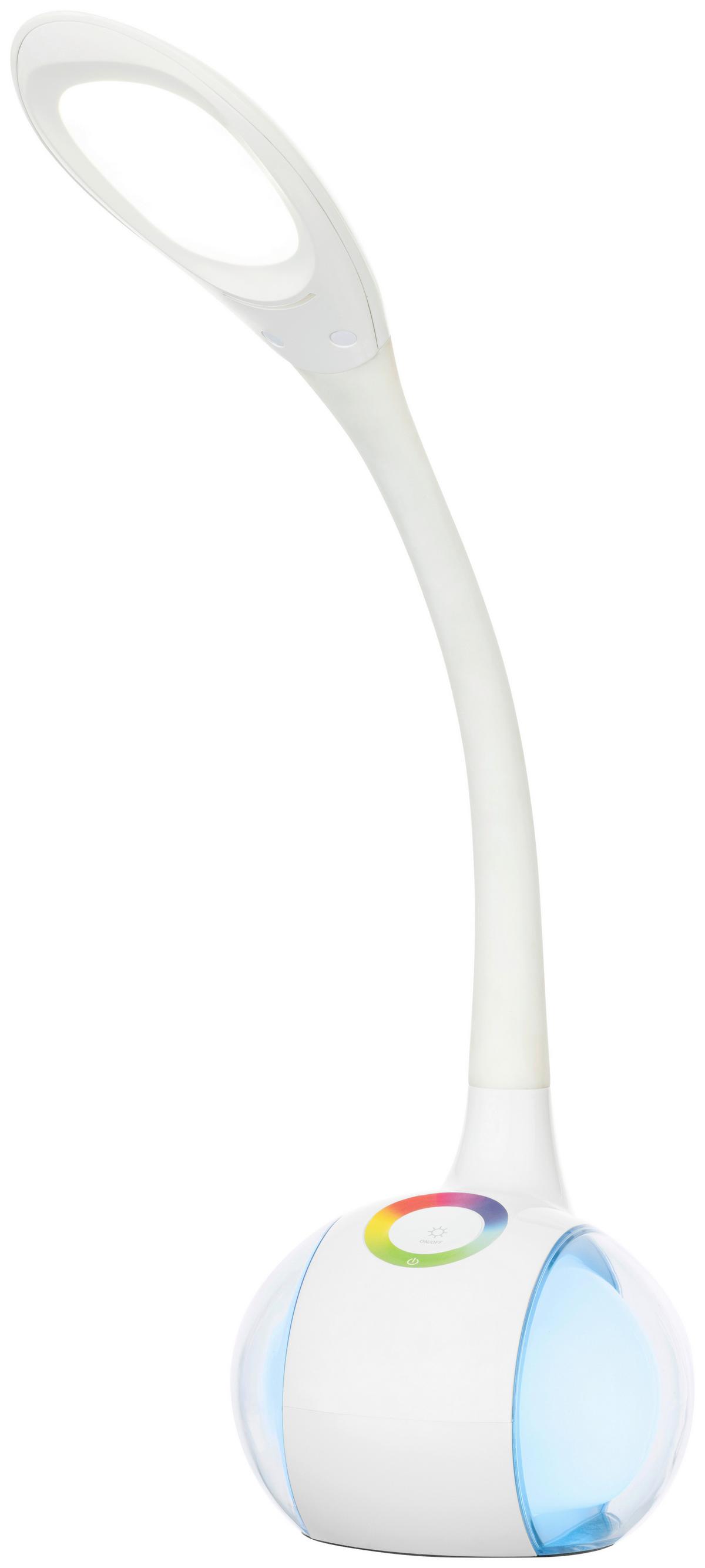 Lampă de birou Nihat - alb, Modern, plastic/metal (12,5/12,5/34cm) - Mömax