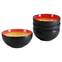 Tálszett 24929 Hot Red Buddha Bowl - sárga/fekete, Trend, kerámia (17,5/8,5cm) - Creatable