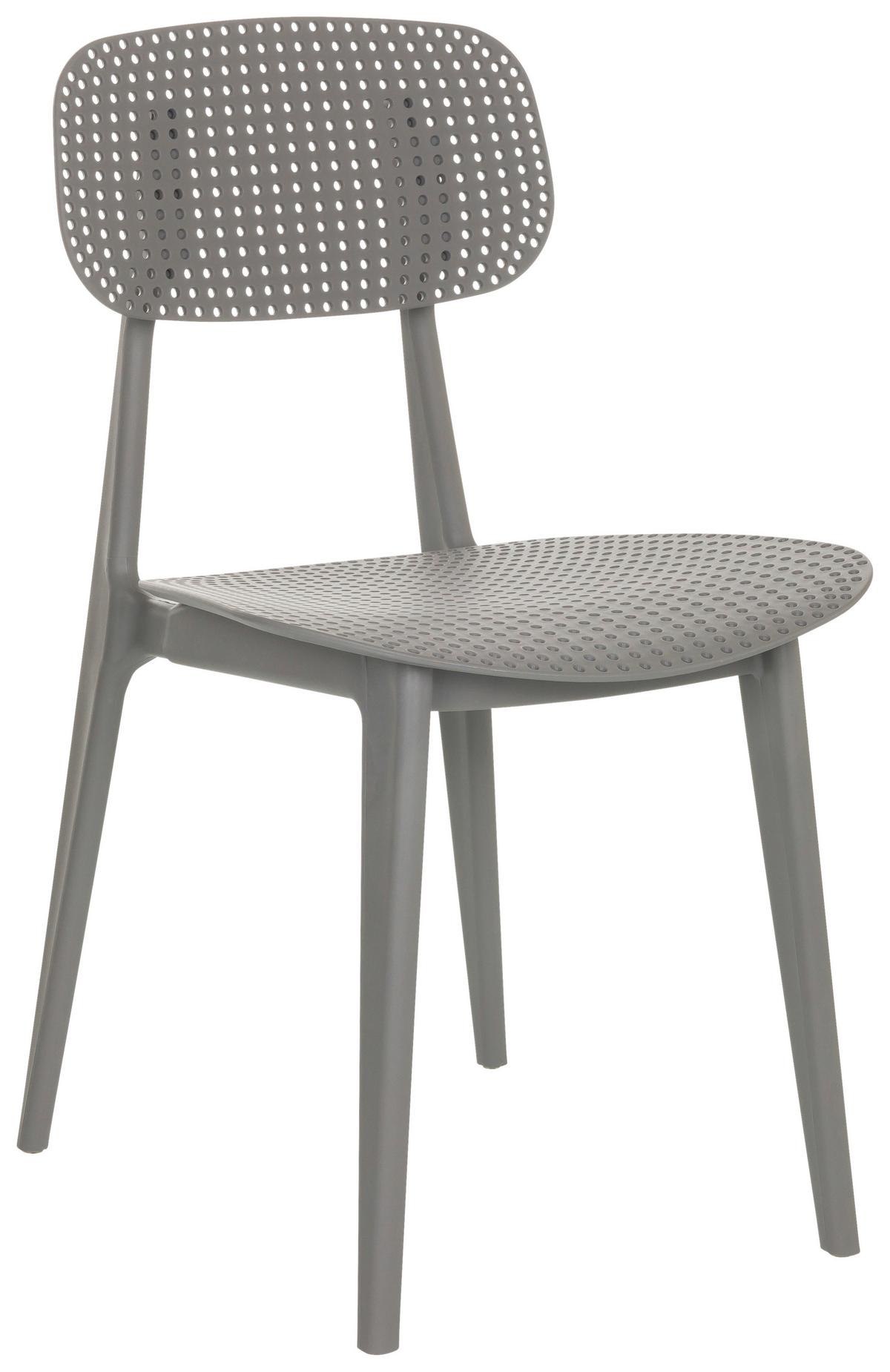 Vrtni Stol Artifo Hol, Siva - siva, Basics, umetna masa (42/79/51cm) - MID.YOU