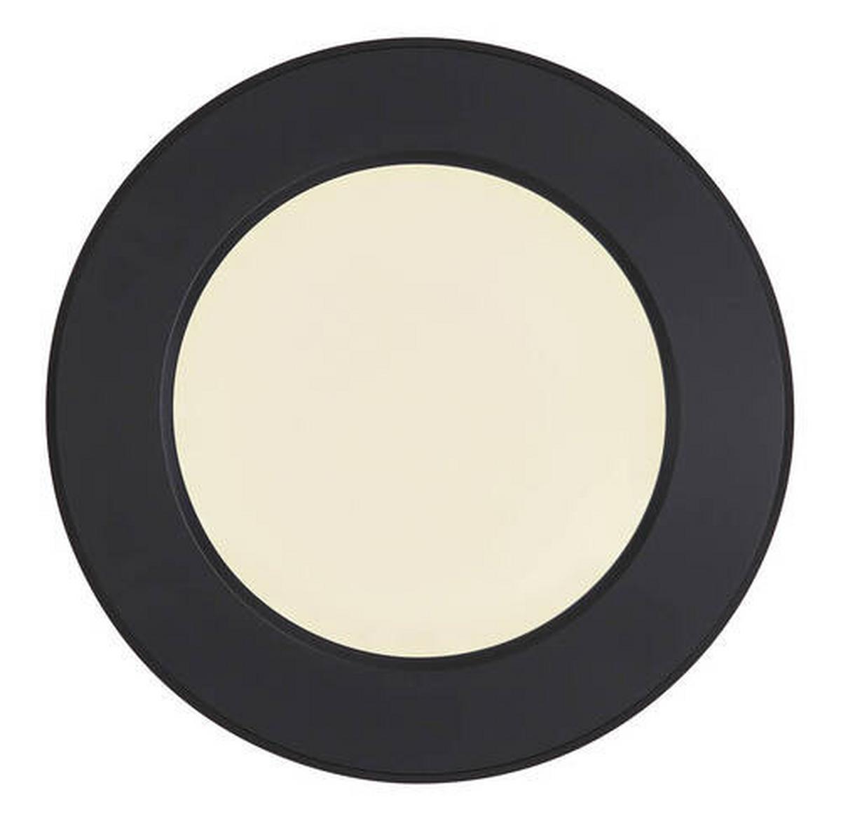Stropna Led-svetilka 12379-6b Lasse - črna/bela, Basics, umetna masa (12,6/1,8cm) - Globo