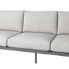 LOUNGEGRUPP DOHA 1 - ljusgrå/antracit, Modern, metall/glas - Mömax