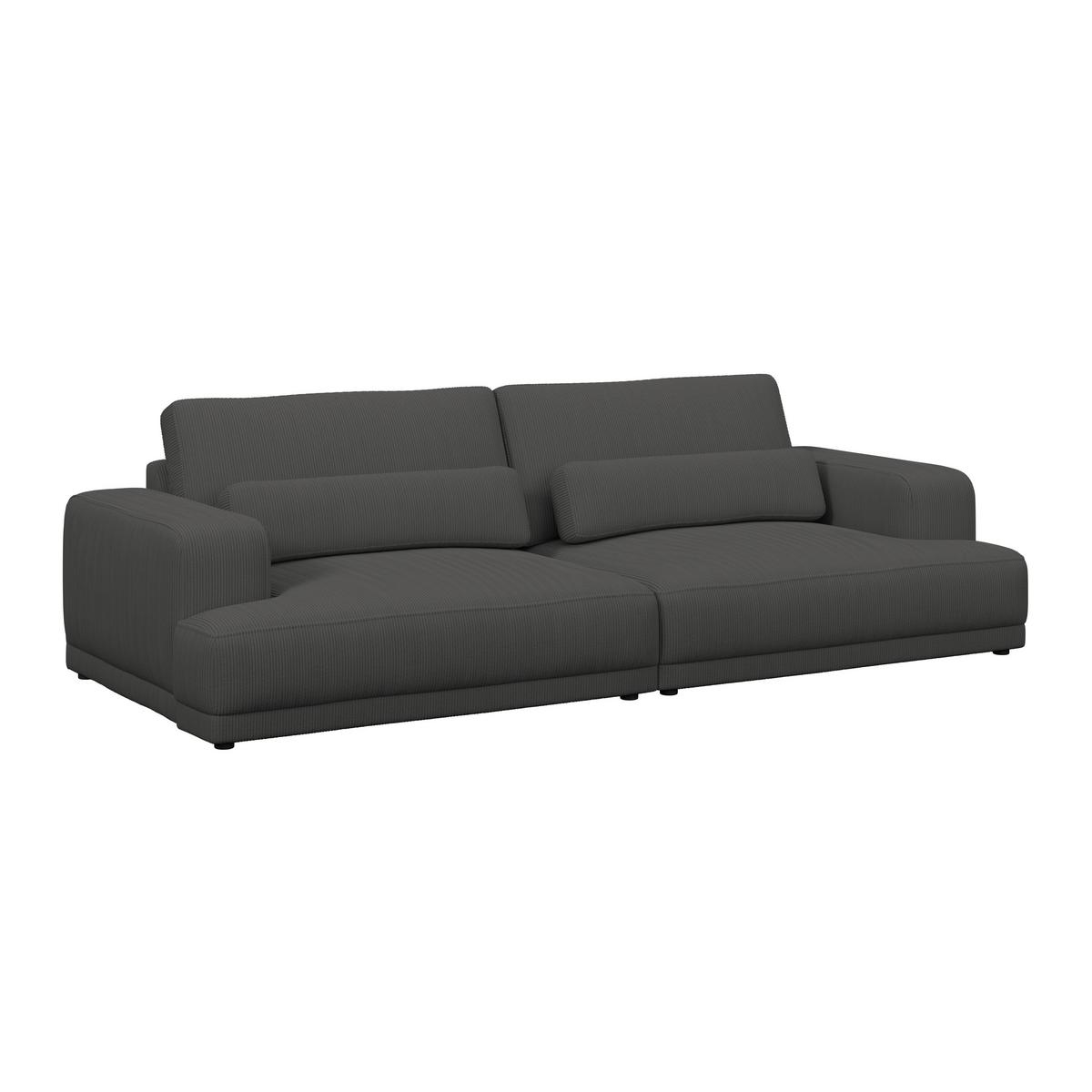 Velika Sofa Savona - antracit, Trend, tekstil (260/77/111cm) - Luca Bessoni