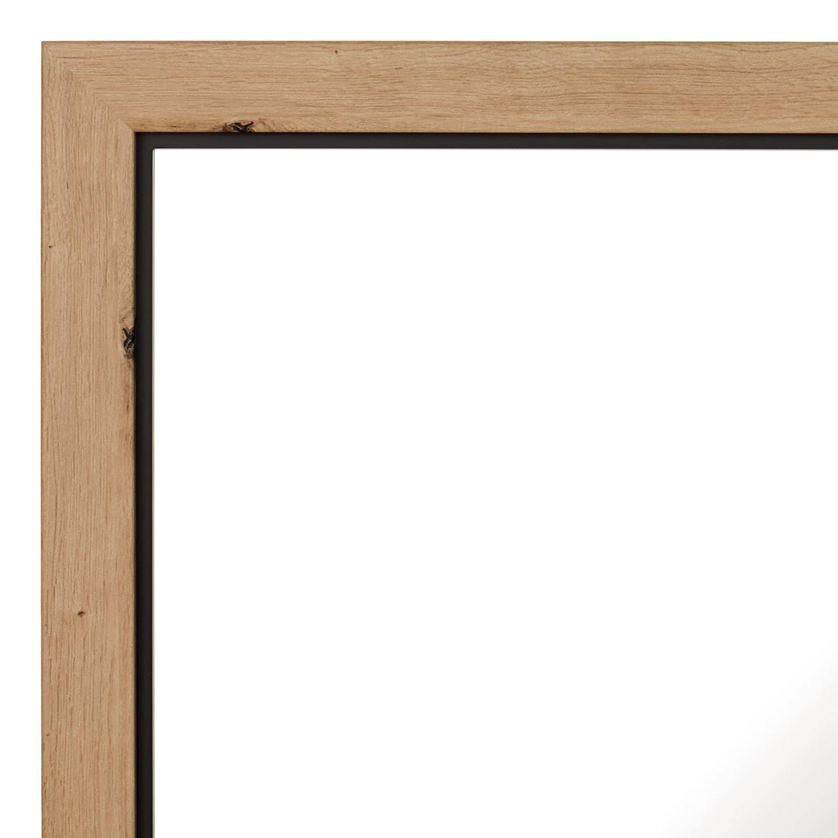Ogledalo Harvey, 87 X 76 Cm - barve hrasta/antracit, Trendi, leseni material (87/76/2,5cm) - Mömax