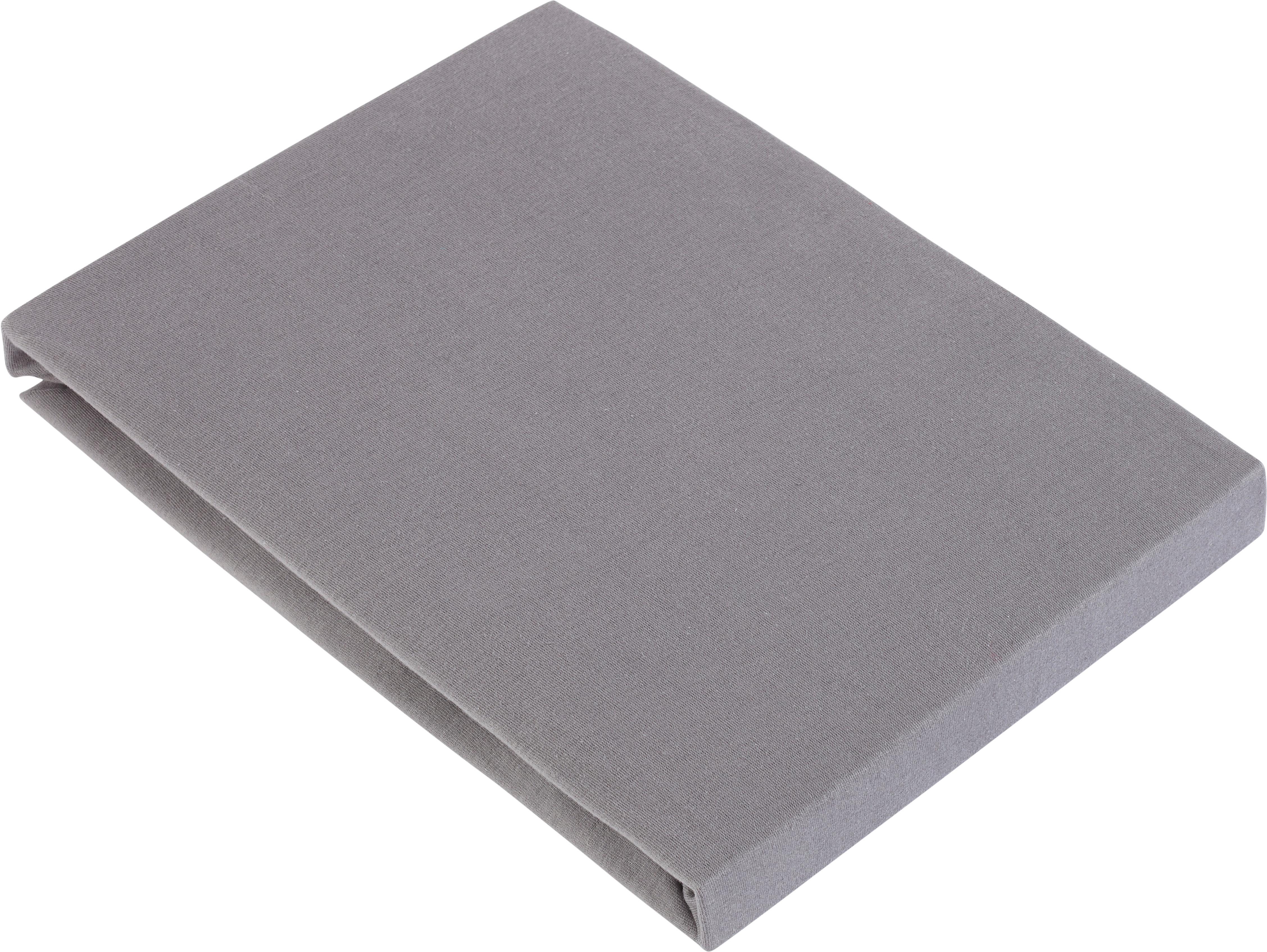 Spannbetttuch Basic in Grau ca. 100x200cm - Grau, Textil (100/200cm) - Modern Living