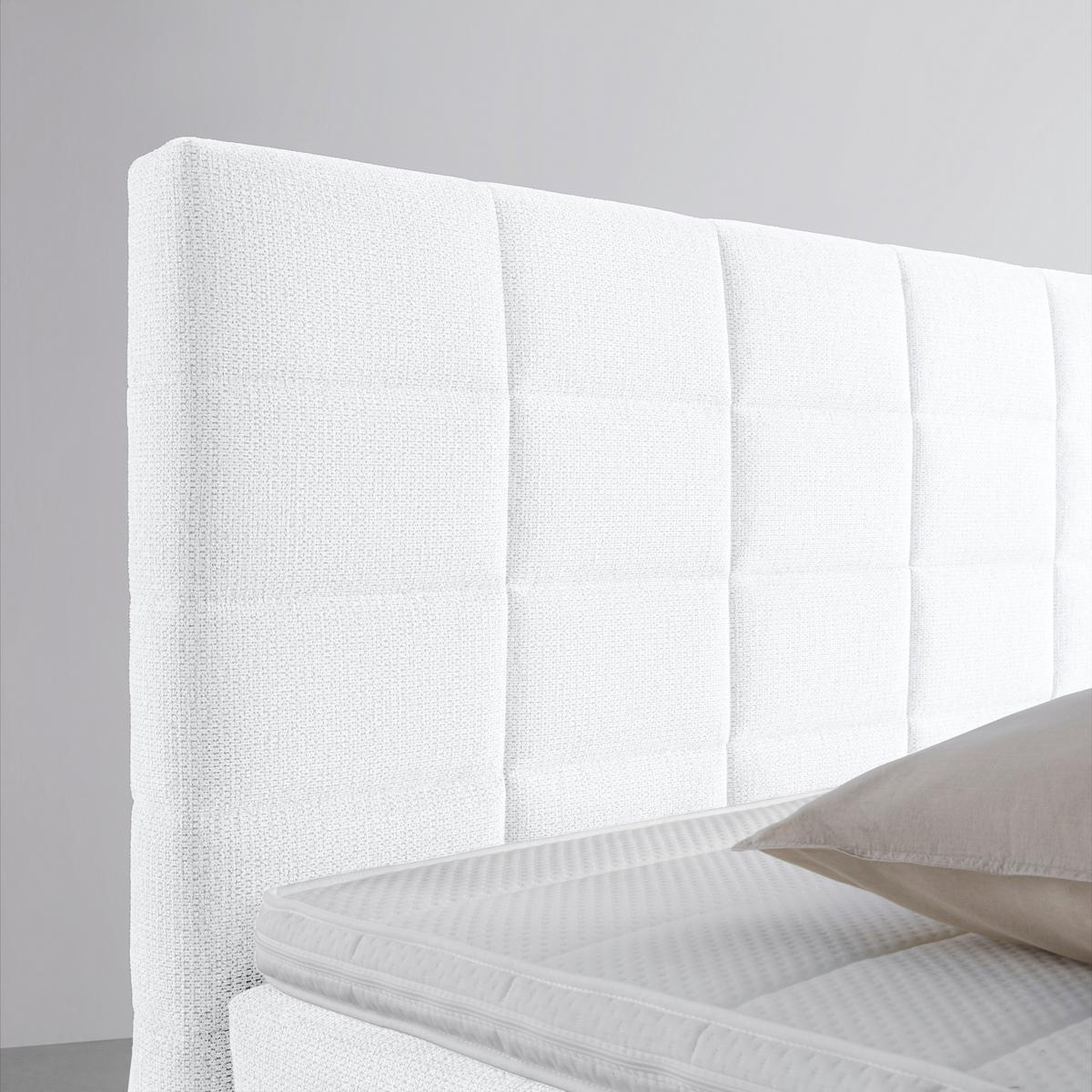 Boxspring Krevet Damon - bijela/crna, Konvencionalno, tekstil/plastika (160/200cm) - Modern Living