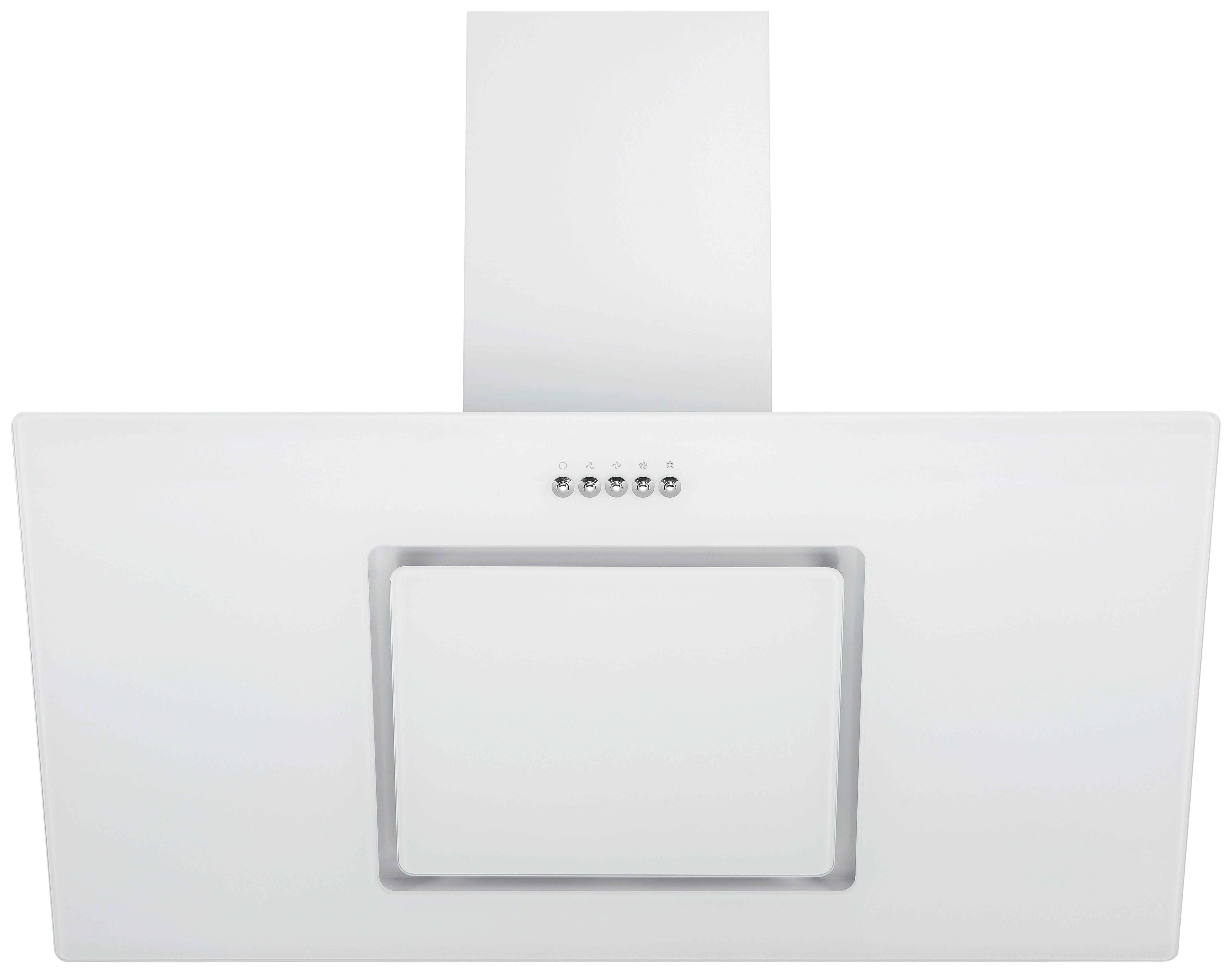 Kuhinjska Napa Svea, 90cm - bela, Trend, kovina/steklo (90/73,9-111,9/37cm) - Respekta