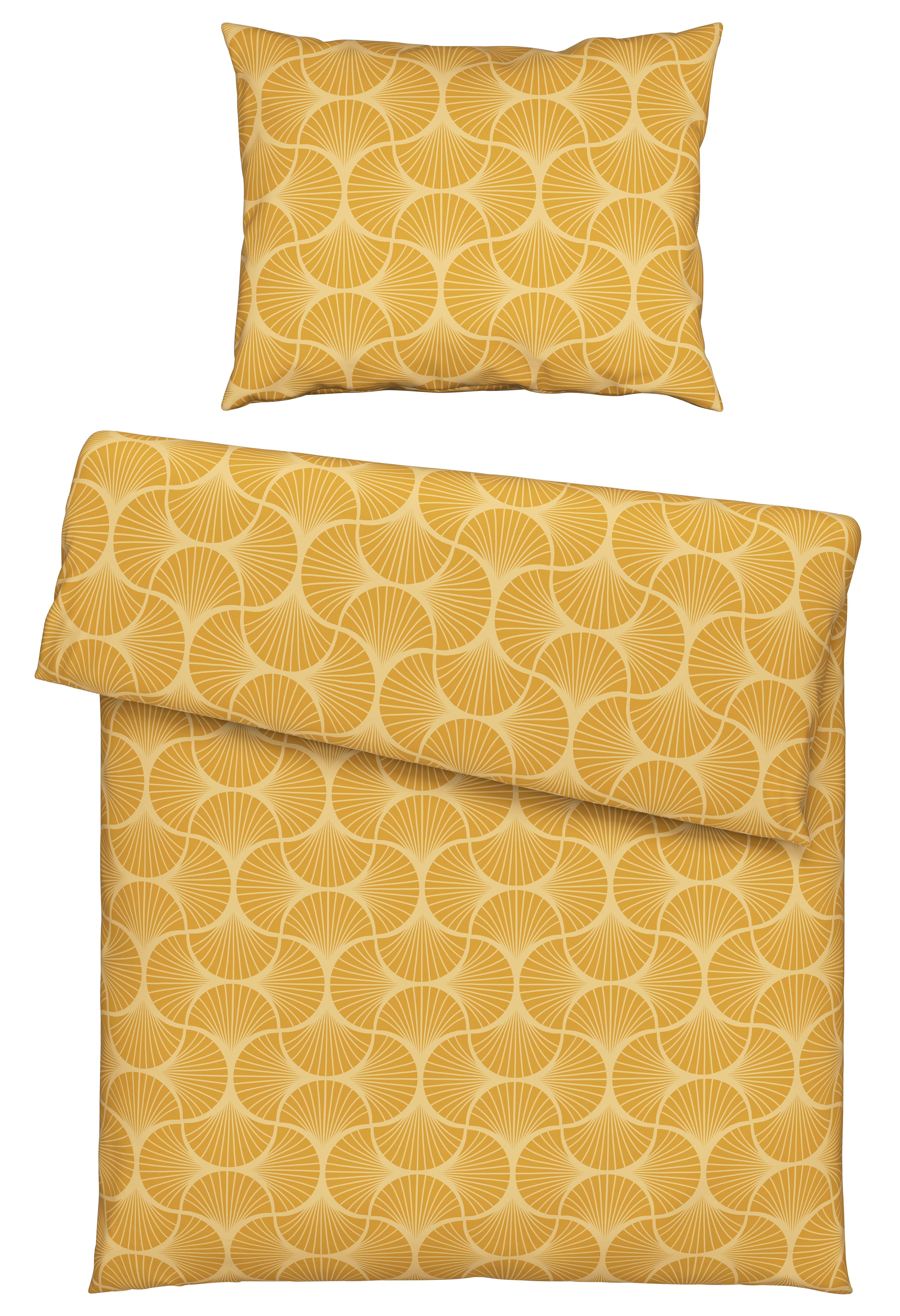 Ágyneműhuzat-garnitúra Finn - sárga, Modern, textil (140/200cm) - Modern Living