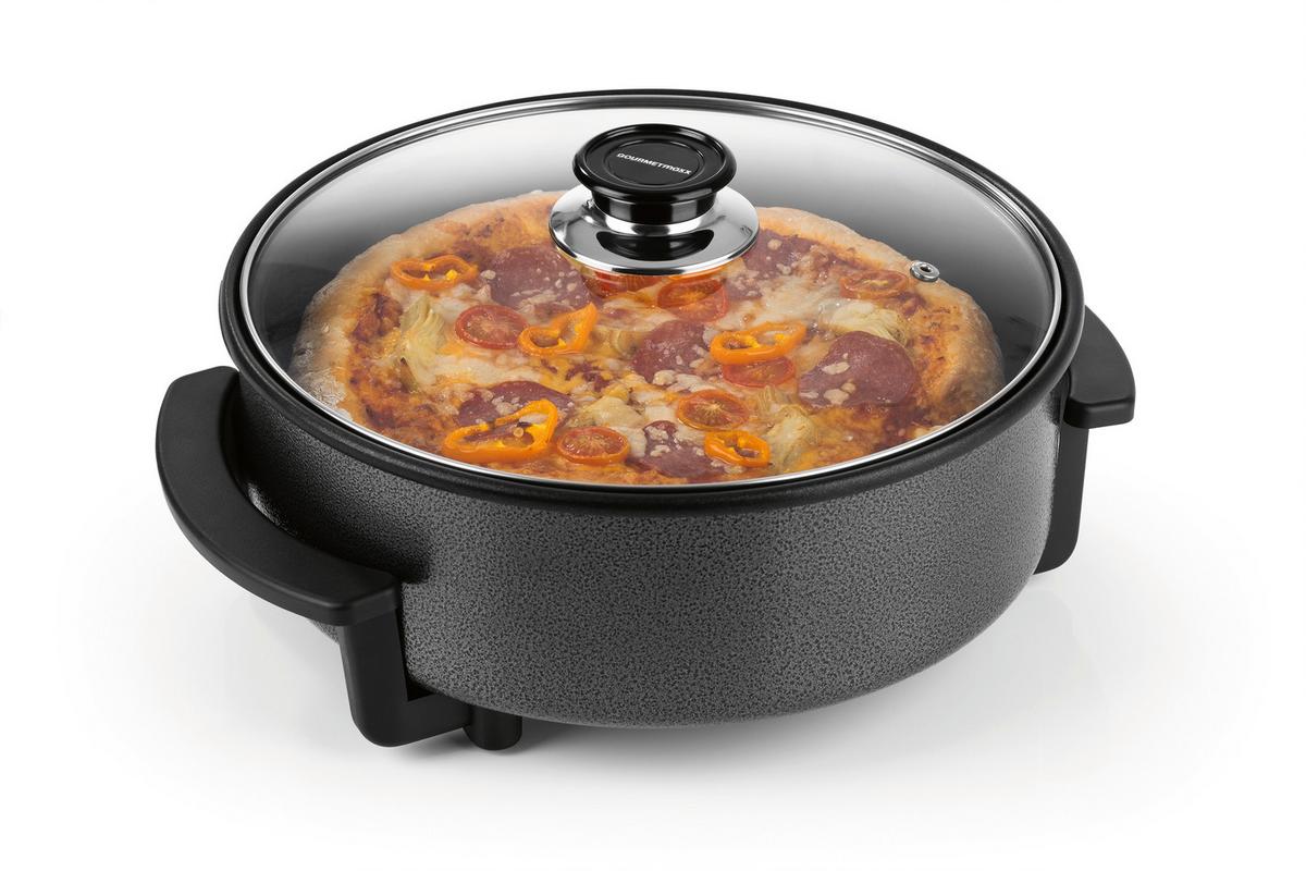 PATELNIA ELEKTRYCZNA 16389 - czarny, Basics, tworzywo sztuczne/metal (34/32/18cm) - GOURMETMAXX