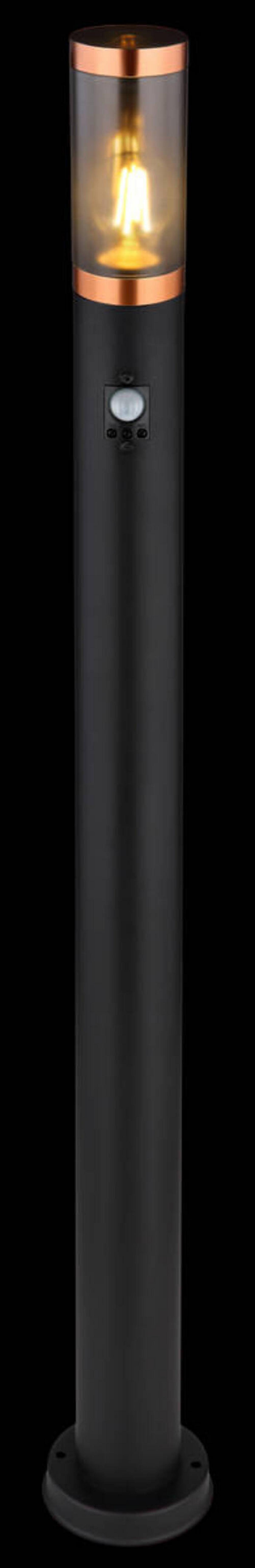 Zunanja Svetilka Boston, 15 W - siva/črna, Design, kovina/umetna masa (12,7/110cm) - Globo