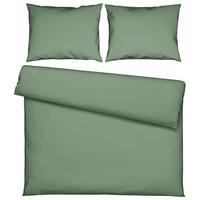 Bettwäsche Stone Washed Uni XXL Jadefarben ca. 200x220cm - Jadegrün, MODERN, Textil (200/220cm) - Modern Living