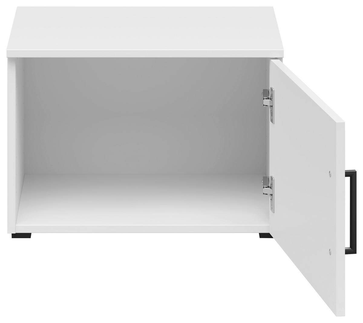 Nastavek Za Omaro Multistauraum - črna/bela, Moderno, umetna masa/leseni material (50/35/40cm) - Premium Living