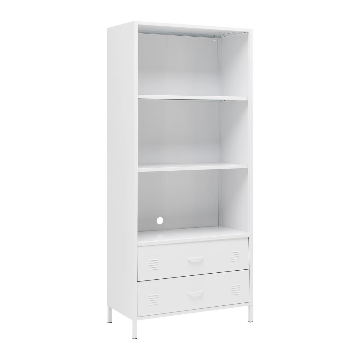 Regal Metallica Weiß - Weiß, MODERN, Metall (80/180/40cm) - Mömax
