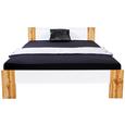 Futonska Postelja Vega - bela/hrast, Konvencionalno, tekstil/leseni material (145/35-71/204cm) - Mömax modern living Futonska Postelja Vega - bela/hrast, Konvencionalno, tekstil/leseni material (145/35-71/204cm) - Mömax modern living