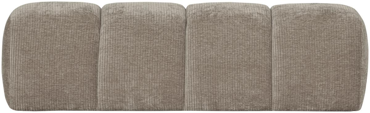 Sitzbank Mojo Sandfarben B: 164cm - Sandfarben/Schwarz, MODERN, Kunststoff/Textil (164/49/45cm) - Livetastic