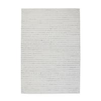 Flachwebeteppich Prime 110 Weiß / Grau 80x150 - Weiss/Grau, Basics, Textil (80/150cm) - Kayoom