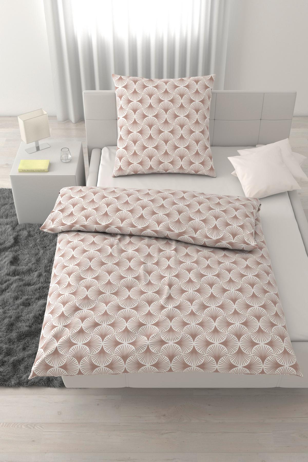 Bettwäsche Silva Beige ca. 135x200cm - Beige, KONVENTIONELL, Textil (135/200cm) - Mömax