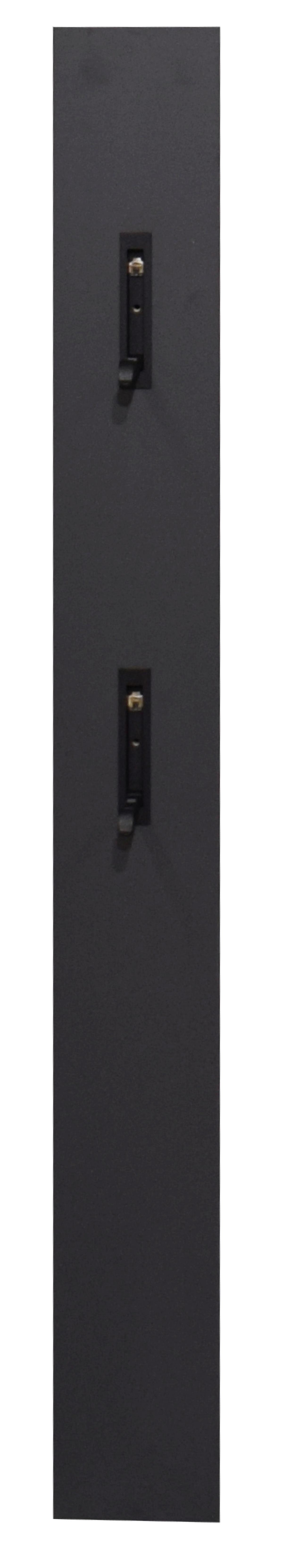 Garderobenpaneel Ludwig in Anthrazit - Anthrazit, MODERN, Holzwerkstoff (13/110/3cm) - Mömax