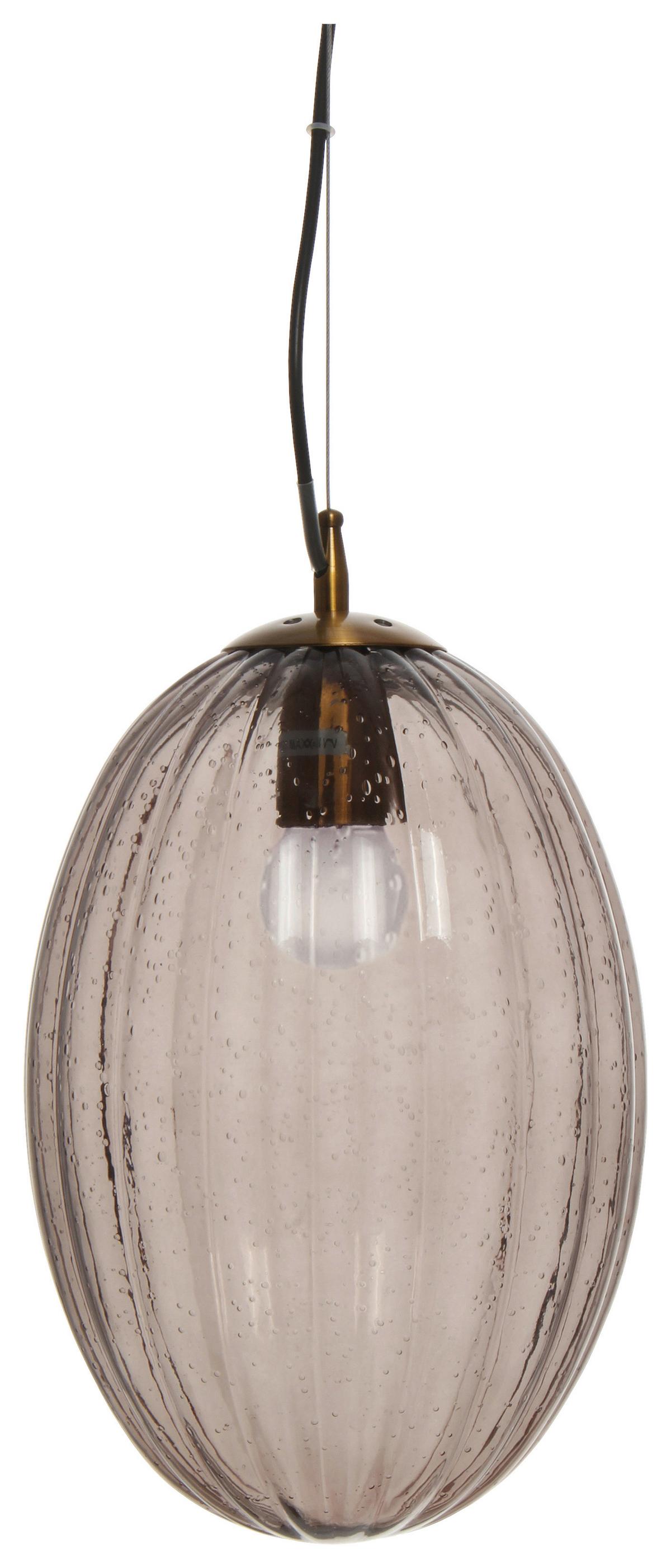 Hängeleuchte Virgina 125 Grau - Grau, Basics, Glas/Metall (23/23/36cm) - Kayoom