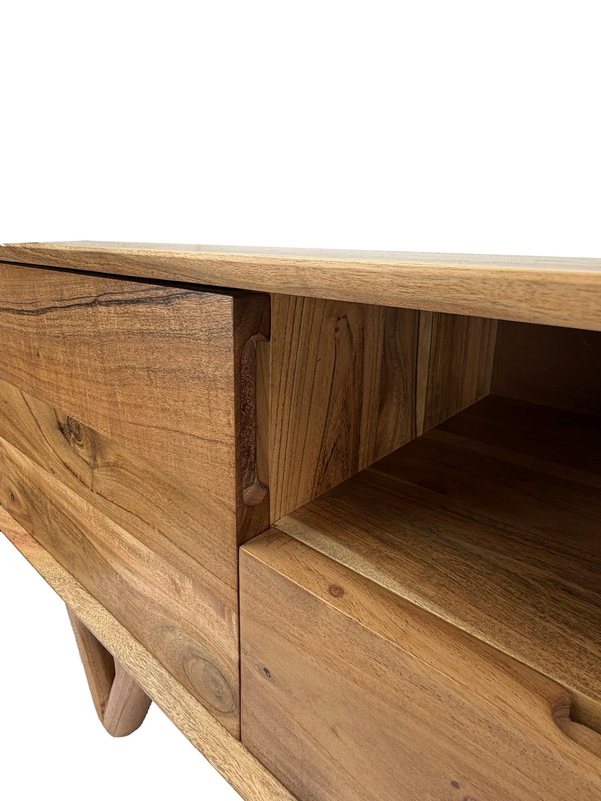 Lowboard Wl7.593 - Akaziefarben, Design, Holz (160/40/46cm) - Livetastic