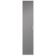 Drehtürenschrank Grau Hochglanz/Weiß - Edelstahlfarben/Weiß, MODERN, Holzwerkstoff/Metall (50/206/57cm) - PREMIUM LIVING