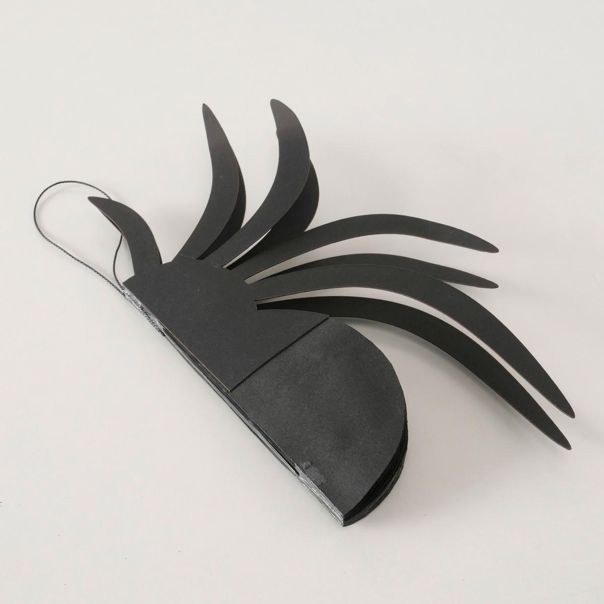 Dekohänger Spidy I Schwarz - Schwarz, Basics, Papier/Kunststoff (25/24/10,4cm) - Mömax