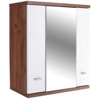 Dulap cu oglindă Bari - alb, Konventionell (70/70/25cm)