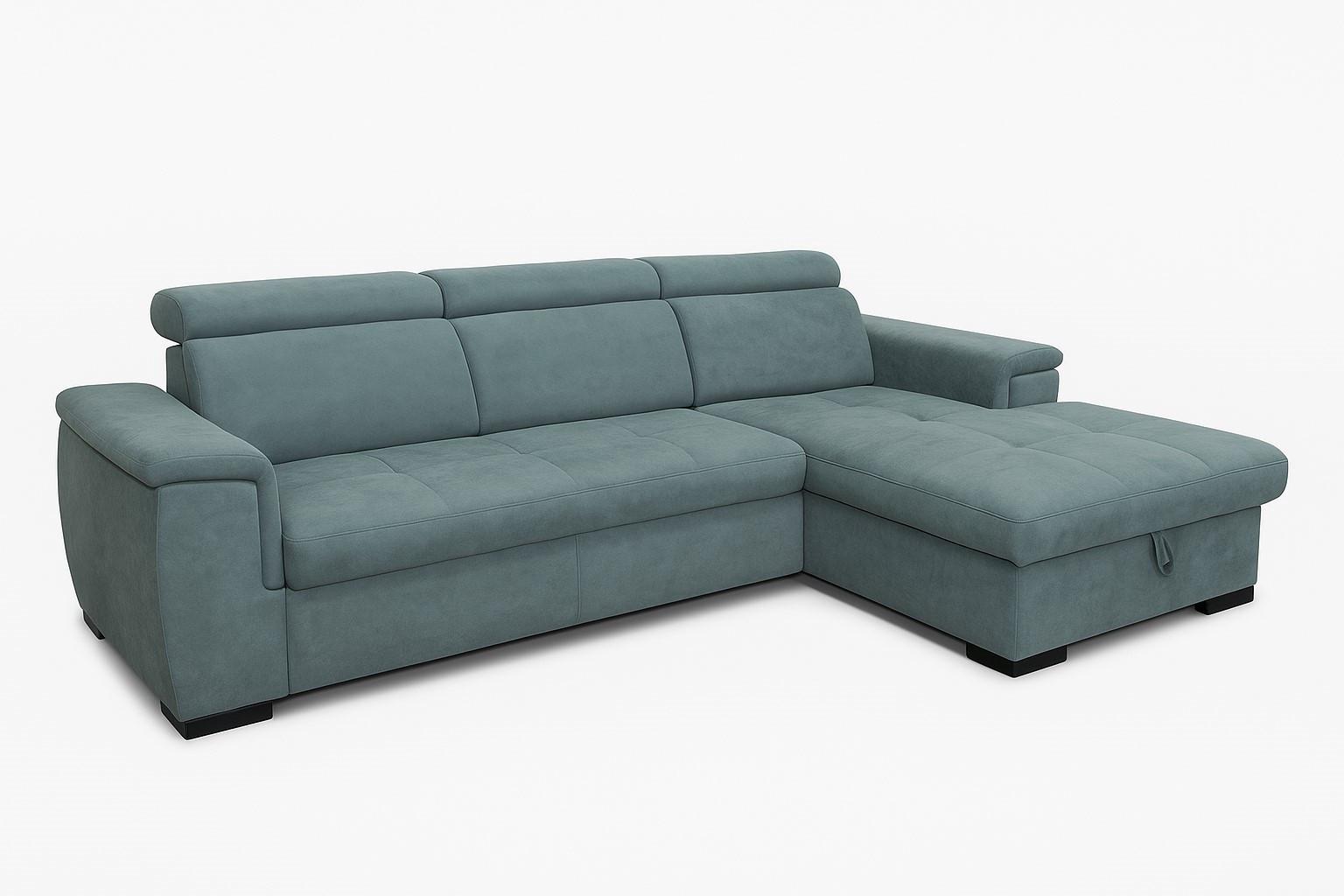 Sarokkanapé Paris - fekete/sötétzöld, Modern, faalapú anyag/textil (275/100/180cm) - Mömax
