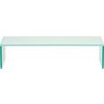 TV-Aufsatz Glas Weiß - Weiß, Glas (60/14/35cm) - Mömax modern living