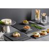 SERVERINGSFAT STONEY - M - svart, Modern, plast/sten (30/15/0,7cm) - Zandiara