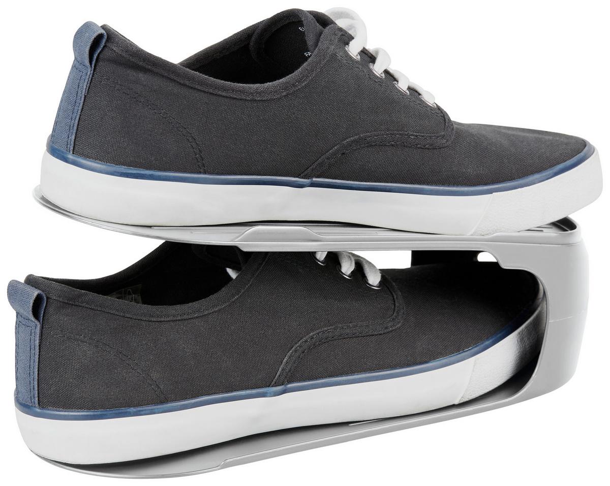 Cipőtároló Leo - szürke, Konventionell, műanyag (11/27,5/12,5cm) - Mömax