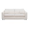 Schlafsofa Agneta in Beige mit Bettfunktion - Beige/Schwarz, MODERN, Holz/Textil (200/83/97cm) - Premium Living