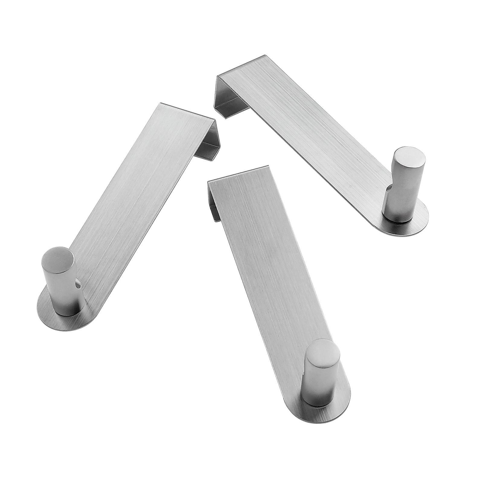 Garderobenhaken Edelstahlfarben - Edelstahlfarben, Metall (13,5cm) - Mömax