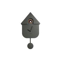 ZEGAR ŚCIENNY KA5768GR - oliwkowa zieleń, Konventionell, tworzywo sztuczne (21,5/41/8,5cm) - Karlsson