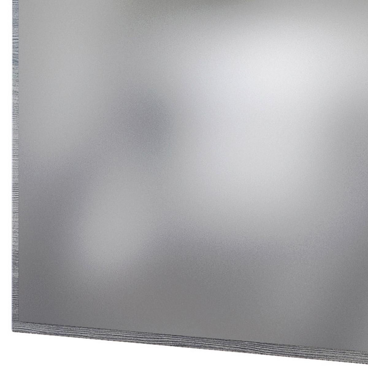 Badezimmerspiegel in Grau mit LED 'Arezzo' - Silbereichenfarben, Basics, Glas/Holzwerkstoff (60/64/2,5cm) - Held