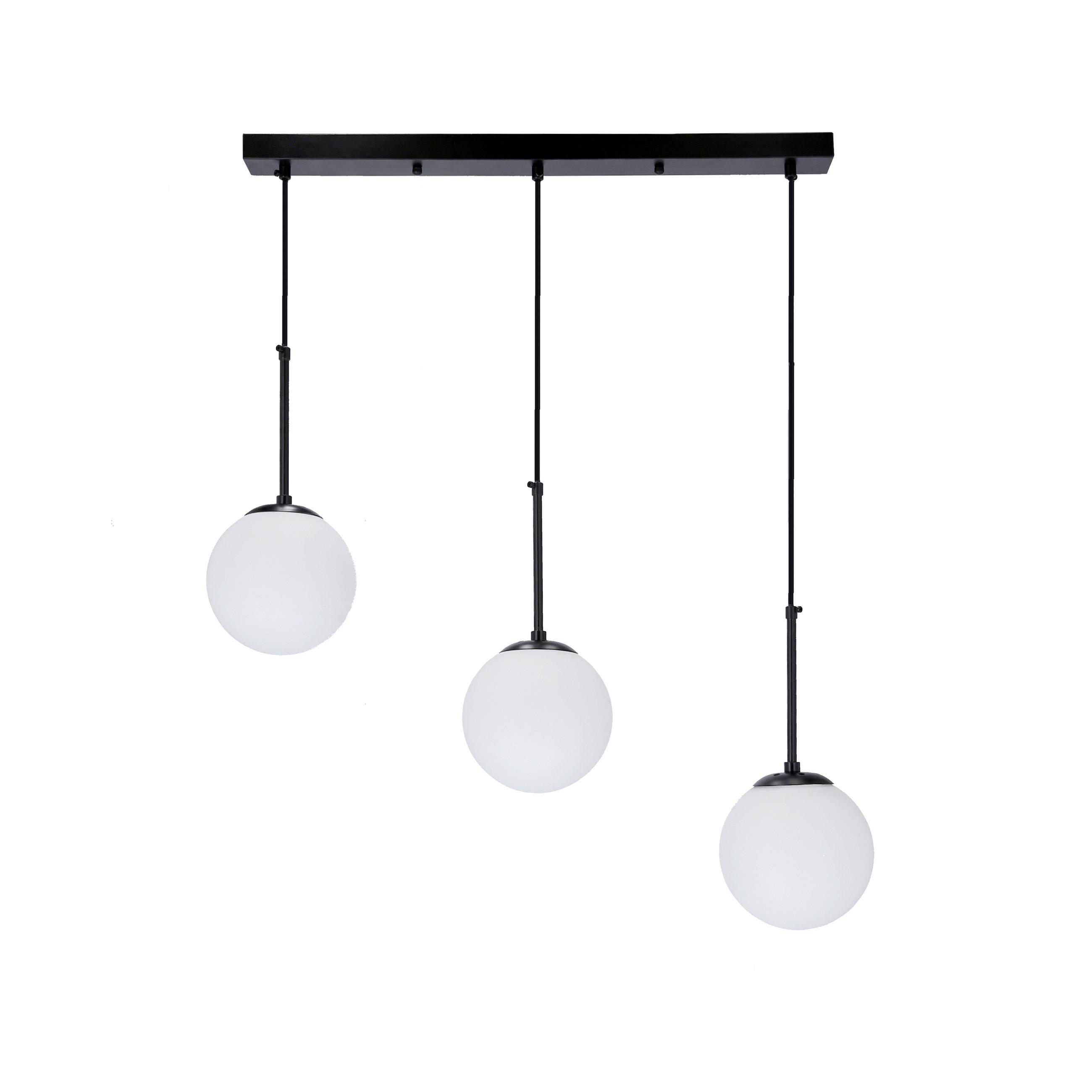 Svjetiljka Viseća 33-09609 Pompei - bijela/crna, Basics, metal (67/15/150cm)
