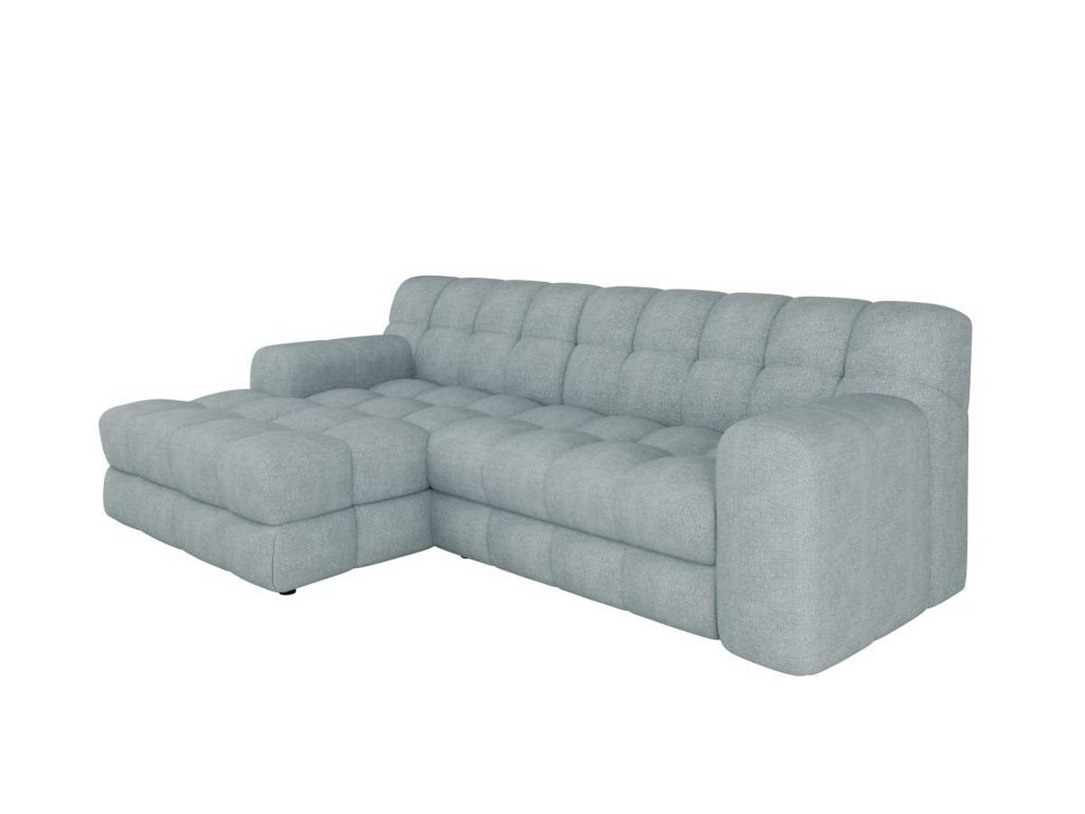 Kutna Garnitura Karl - plavkastosiva/crna, Moderno, tekstil/plastika (169/287cm) - Modern Living