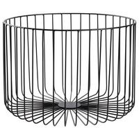 Kosár Petra - L - fekete, Basics, fém (34/23cm) - Modern Living