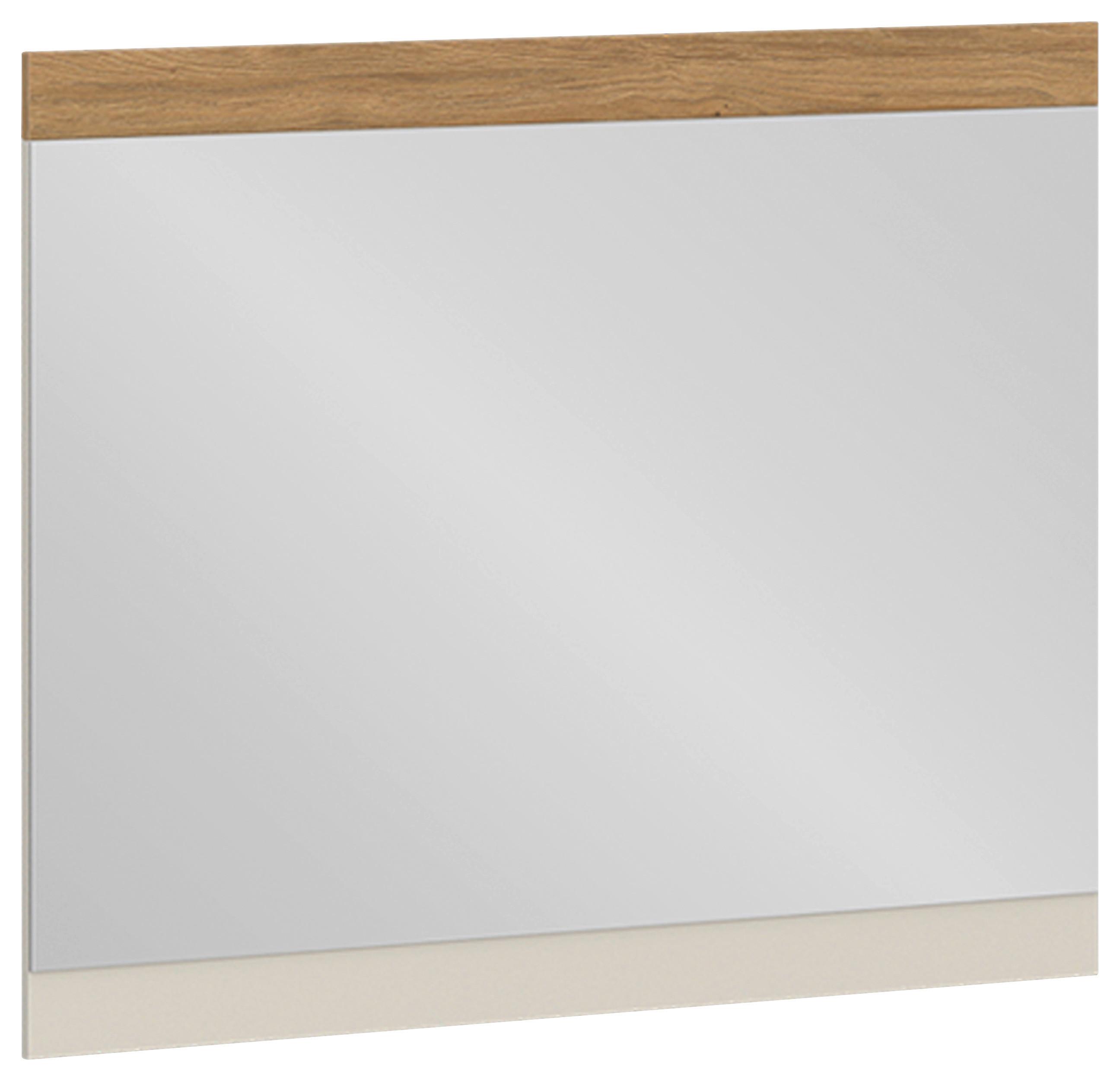 Oglindă NAXXAR - cașmir/culoare lemn stejar, Trend, sticlă/material pe bază de lemn (94,2/80/2cm) - Modern Living