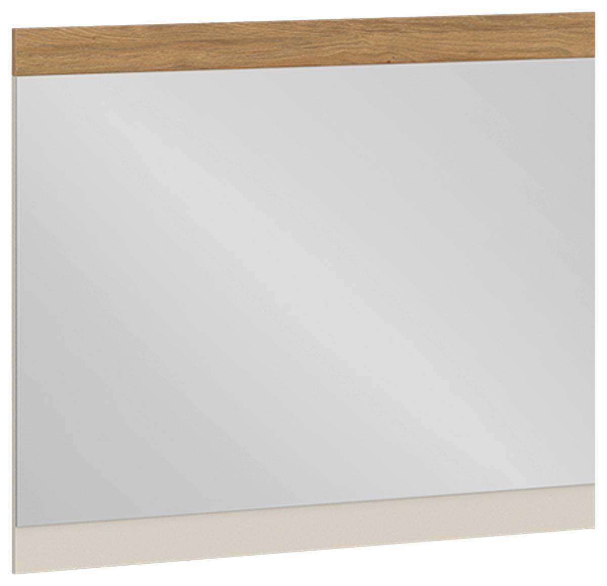 Oglindă NAXXAR - cașmir/culoare lemn stejar, Trend, sticlă/material pe bază de lemn (94,2/80/2cm) - Modern Living