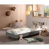 Kinder-/Juniorbett Modulo ca. 90x200 cm Grau - Grau/Kieferfarben, MODERN, Holz/Holzwerkstoff (90/200cm) - Vipack